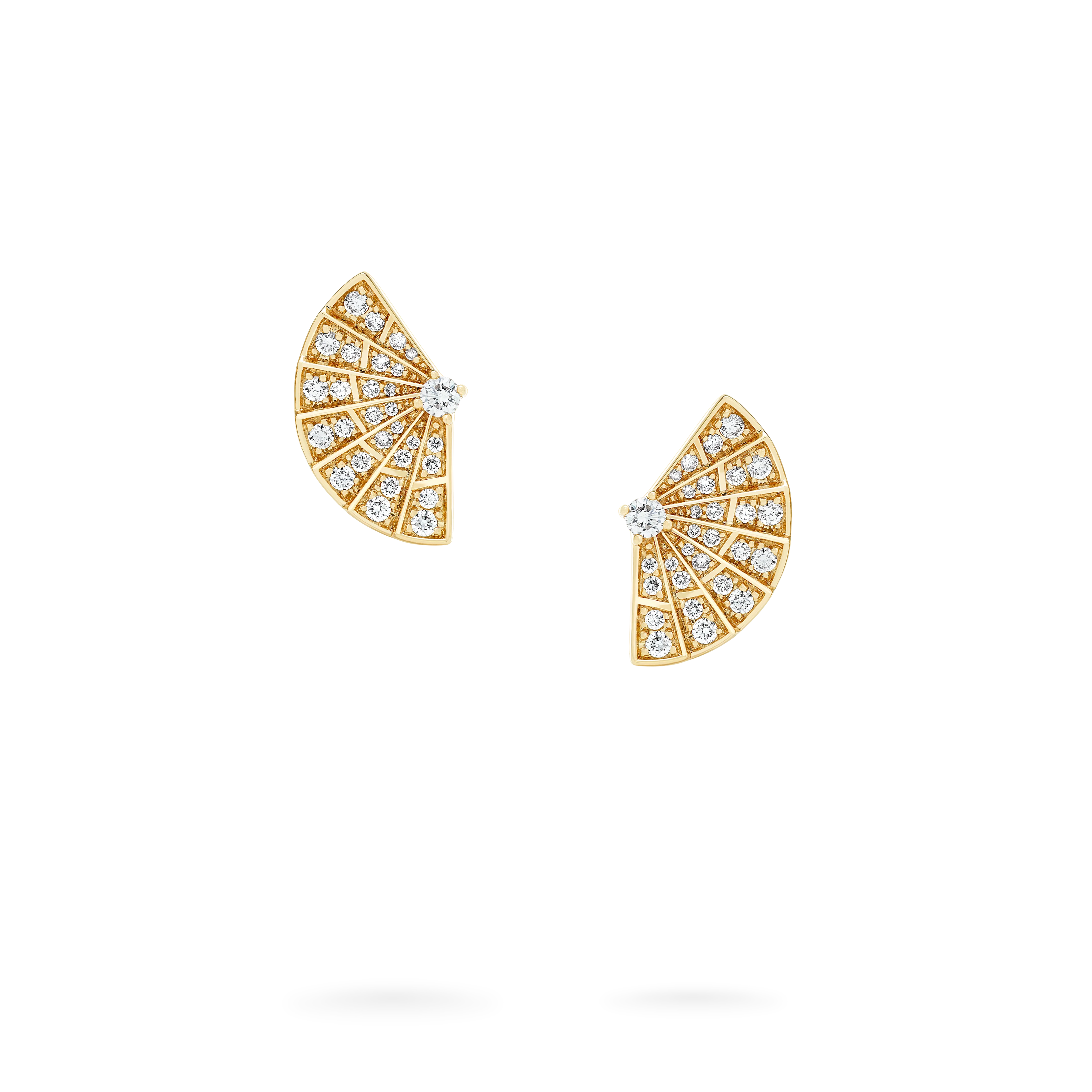 Fanfare Symphony Mini Icons Diamond Earrings  | In 18ct Yellow Gold